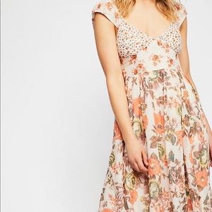 Free People Love You Midi Dress (Neutral)